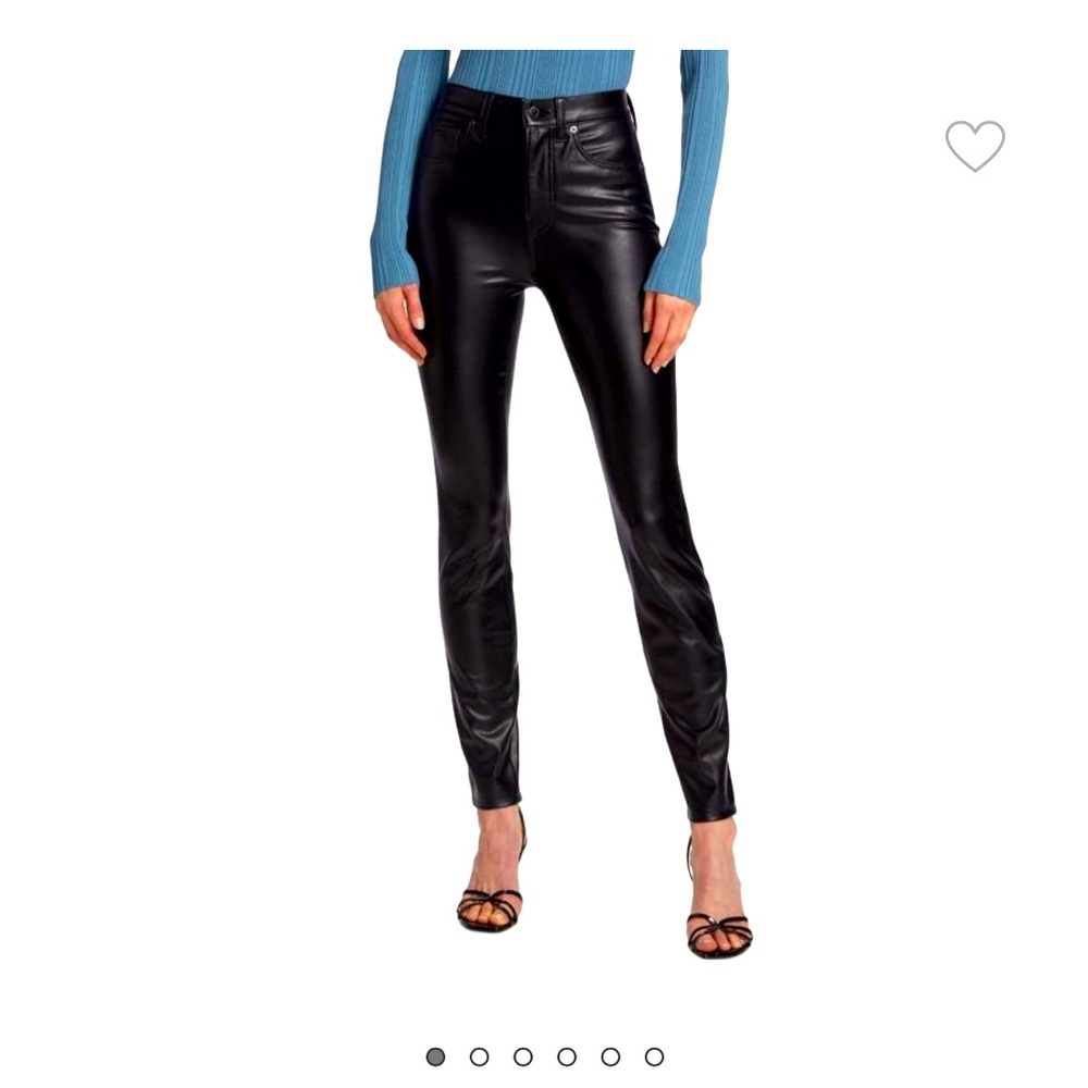 Veronica Beard Black faux leather pants